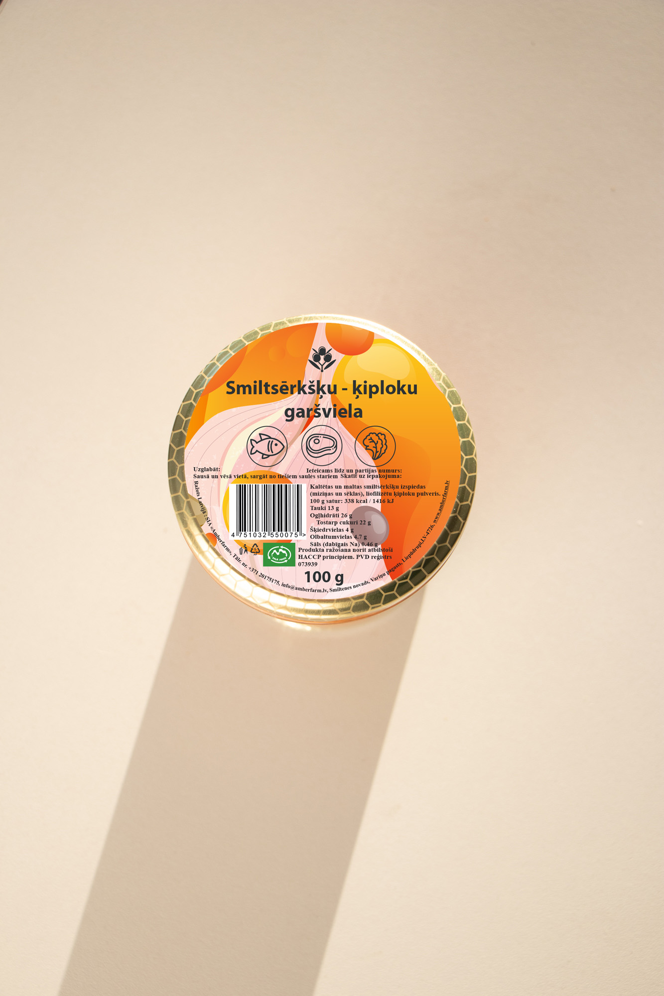 amberfarm smiltsērkšķu garšviela ar ķiplokiem