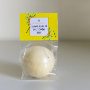 smiltsērkšķu vannas bumba amberfarm